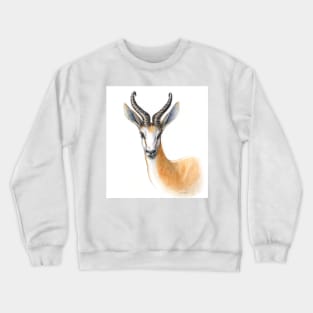 Springbok - African antelope - by Nadya Neklioudova Crewneck Sweatshirt